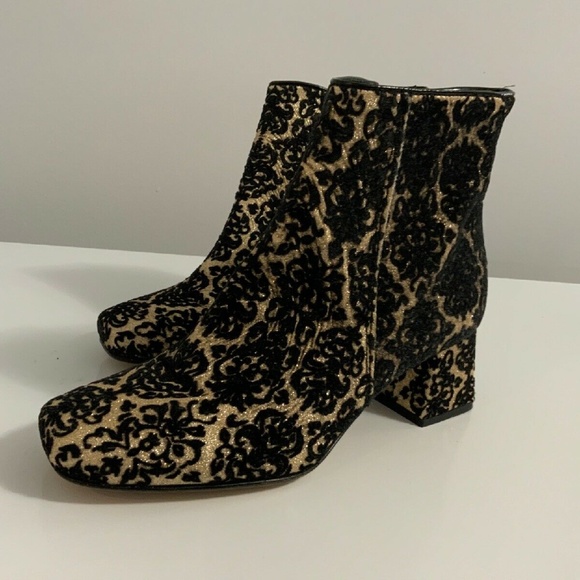 D+ Italy Designer Glitter Ankle Boot New Stylish - Picture 7 of 8